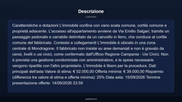Immobile in asta di 45 m² in vendita a Mondragone - Foto 12