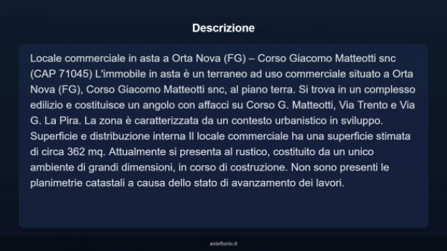 Immobile in asta di 362 m² in vendita a Orta Nova - Foto 5