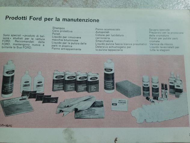 FORD ESCORT MANUALE D'ISTRUZIONI ANNO 1970 ORIGINALE - Foto 6