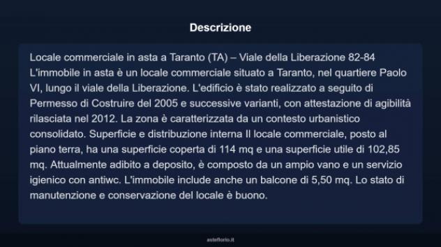 Immobile in asta di 114 m² in vendita a Taranto - Foto 4