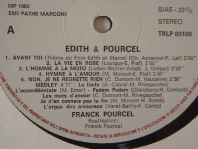 Disco vinile Edith Piaf con Franck Pourcel - Foto 3