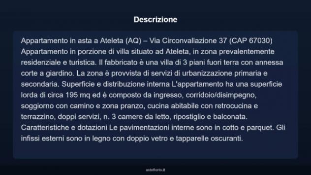 Immobile in asta di 195 m² con più di 5 locali in vendita a Ateleta - Foto 11
