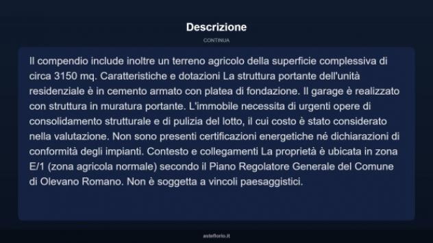 Immobile in asta di 3150 m², box auto in vendita a Olevano Romano - Foto 6