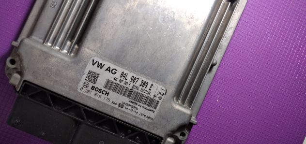 ECU VW GOLF 1.6 TDI BOSCH 0281019175 04L907309E EDC17C64 - Foto 3