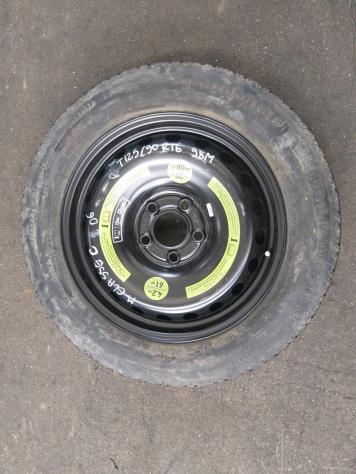 KIT RUOTA DI SCORTA MERCEDES Classe C Berlina W203 2° Serie T125/90 R16 98 M (0407)