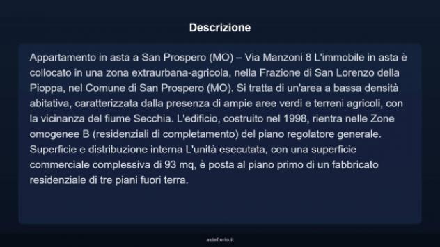 Immobile in asta di 93 m², box auto in vendita a San Prospero - Foto 4