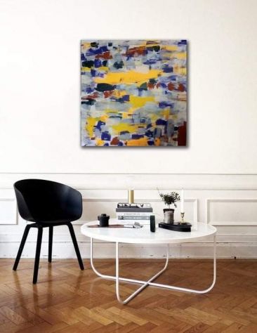 Quadro astratto dipinto su tela 60 - Foto 4