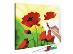 Quadro Fai Da Te 45x45 Cm. Fiori Rossi ARREDALACASA Spedizione Gratis