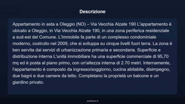 Immobile in asta di 95 m², box auto doppio in vendita a Oleggio - Foto 8