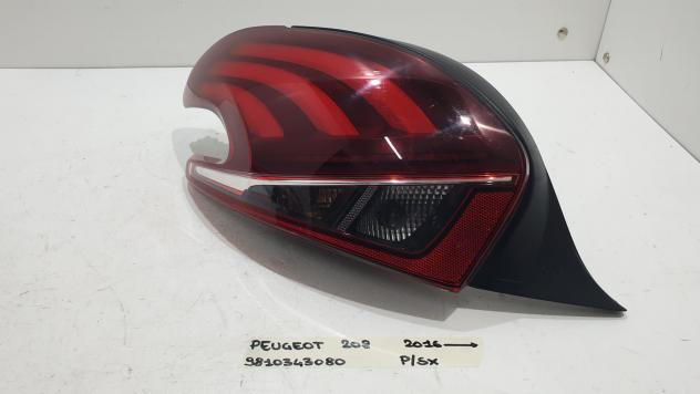 STOP FANALE POSTERIORE SINISTRO PEUGEOT 208 Serie 9810343080 (1219)