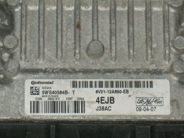 5WS40584BT ECU S-MAX C-MAX FIESTA1.4 sid206 5WS40584B-T 4EJB 8v21-12a650-eb - Foto 4