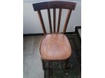 Sedia vintage con intarsio sulla seduta
