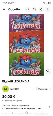Biglietti Leolandia