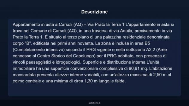 Immobile in asta di 90 m² in vendita a Carsoli - Foto 4