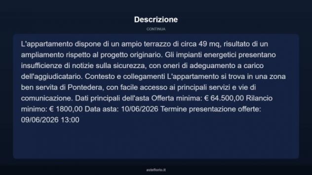Immobile in asta di 67 m² in vendita a Pontedera - Foto 4