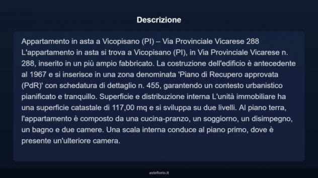 Immobile in asta di 117 m² in vendita a Vicopisano - Foto 3