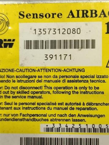 SENSORE AIRBAG FIAT Ducato 5° Serie 1357312080 391171 (0614) - Foto 2