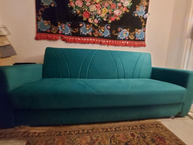 Divano Letto a tre posti in velluto - Foto 5