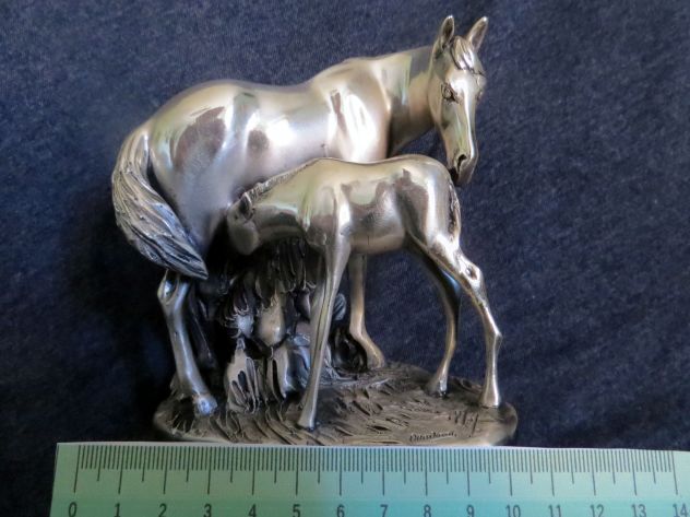 Ottaviani Cavalla con puledro Scultura cavalli - Foto 5