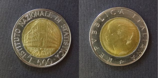 ITALIA 1982-1999 Monete 500 Lire - Foto 4