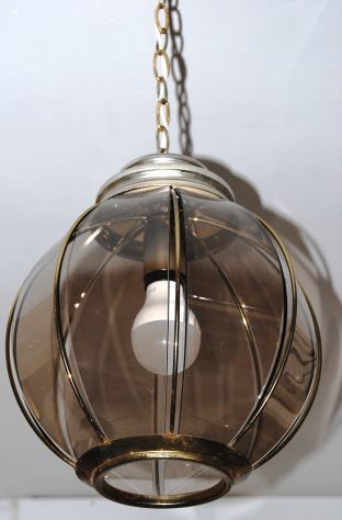 Lampadario  vintage le chandelier 8 vetri fumé piegati - Foto 8