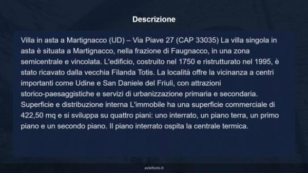 Immobile in asta di 422 m² con più di 5 locali in vendita a Martignacco - Foto 11