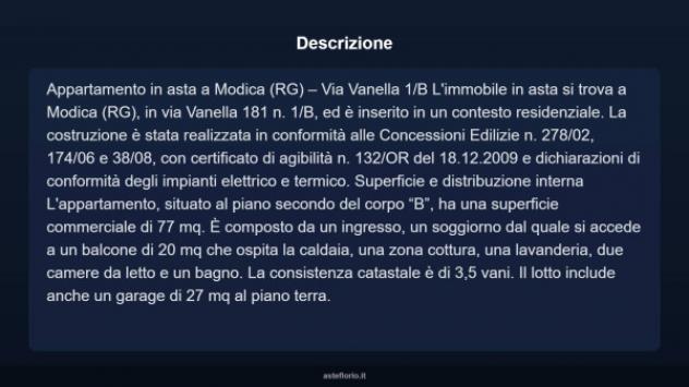Immobile in asta di 77 m², box auto in vendita a Modica - Foto 3