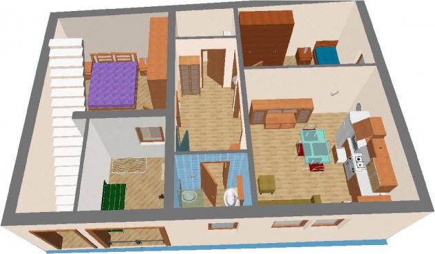 CASA SEMI INDIPENDENTE di 3 vani e di 70 mq (CARRARA) rif. V-FOSS - Foto 3