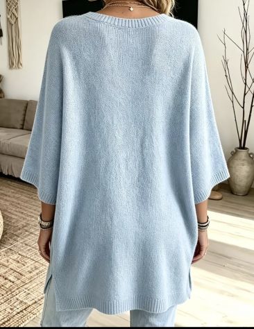 Maglione azzurro morbidissimo - Foto 6