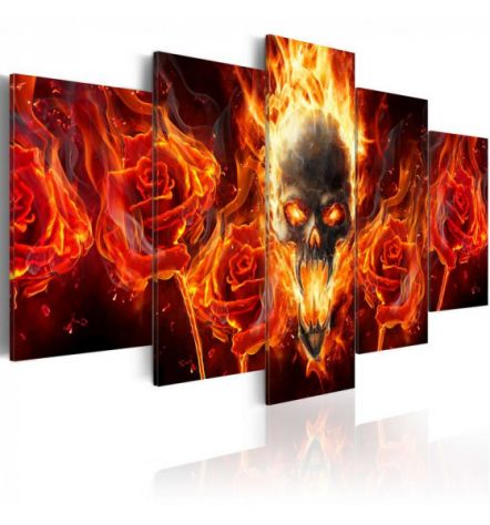 Quadro con un teschio cm. 100x50 e 200x100 - ARREDALACASA