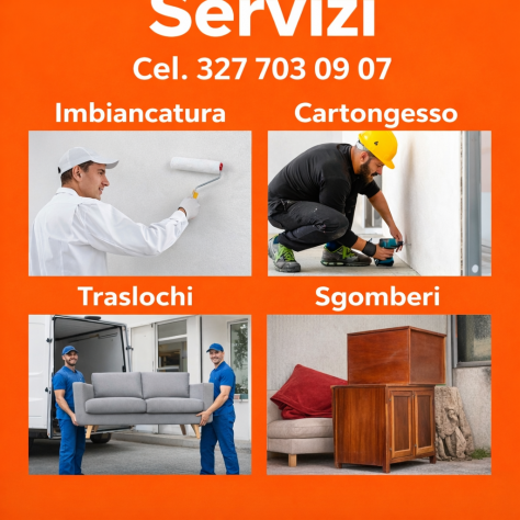 Imbianchino Cartongesso Traslochi Sgomberi