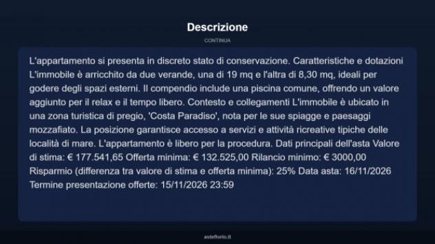 Immobile in asta di 89 m² in vendita a Trinità d'Agultu e Vignola - Foto 11