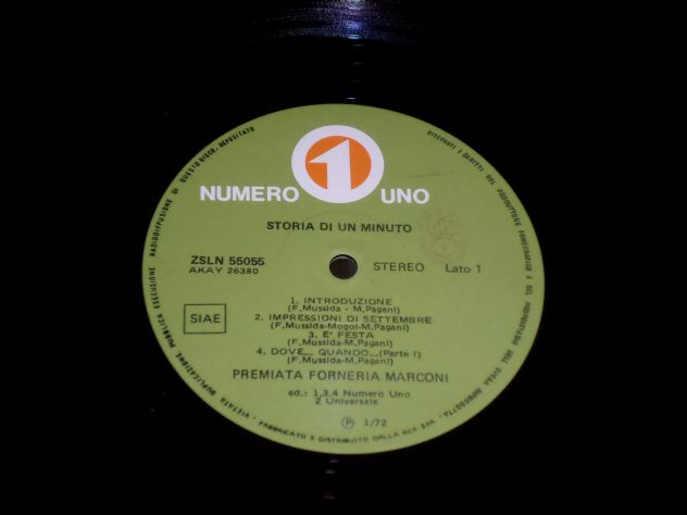 PREMIATA FORNERIA MARCONI (PFM) Storia Di Un Minuto - LP / 33 giri 1972 Italy - Foto 3