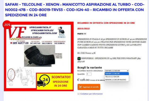 Motore TATA Xenon SAFARI-TELCOLINE-XENON - Foto 3