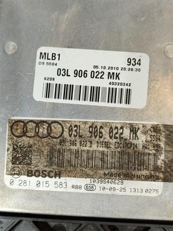 CENTRALINA MOTORE AUDI A4 Avant (8K5) 03L906022MK 0281015583 CAG diesel 1968 (0815) - Foto 2