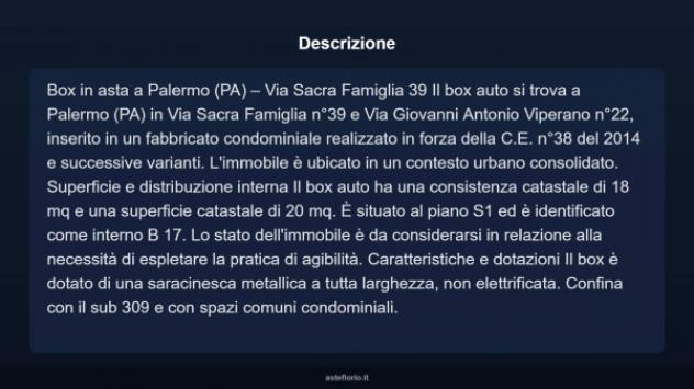 Immobile in asta di 18 m² in vendita a Palermo - Foto 3