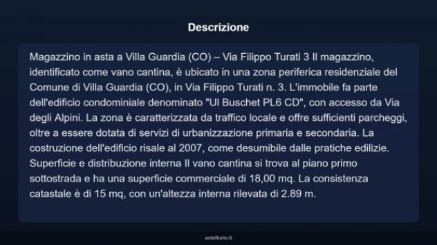 Immobile in asta di 18 m² in vendita a Villa Guardia - Foto 3