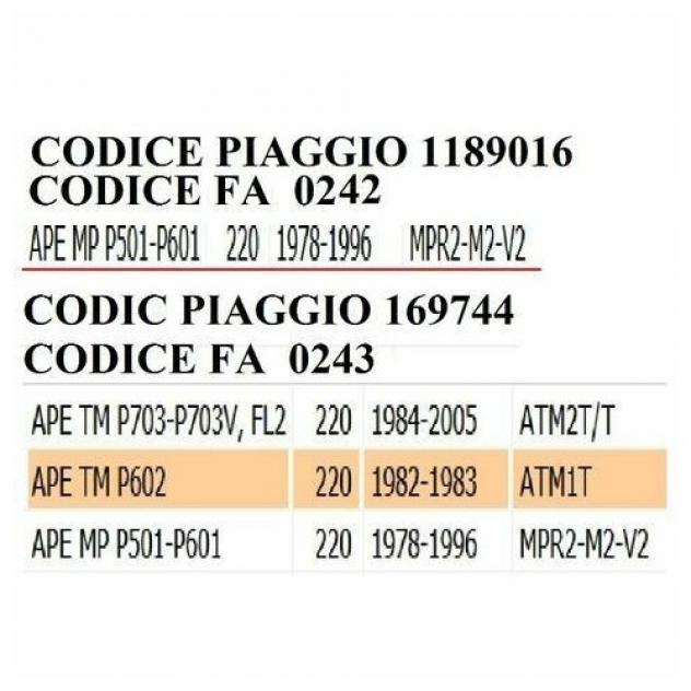 Ingranaggio multiplo Ape MP e TM - Foto 8