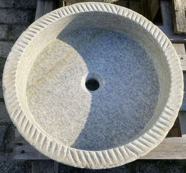 Lavabo lavandino ricavato dal disco macino antico - Foto 10