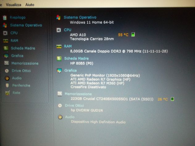 NOTEBOOK PORTATILE HP HP-15-AB112NL SCHERMO 15,6 POLLICI PERFETTAMENTE FUNZIONAN - Foto 3