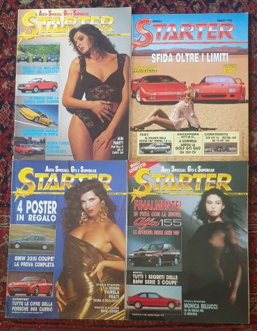 Lotto 4 Starter anni '90 Monica Bellucci Pamela Prati Alba Parietti