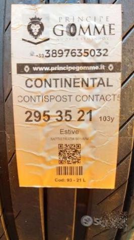 2 gomme 295 35 21 continental a93 - Foto 2