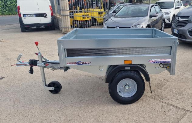 Rimorchio Cresci B3 450 Kg cm142x111x34H con freni - Foto 5