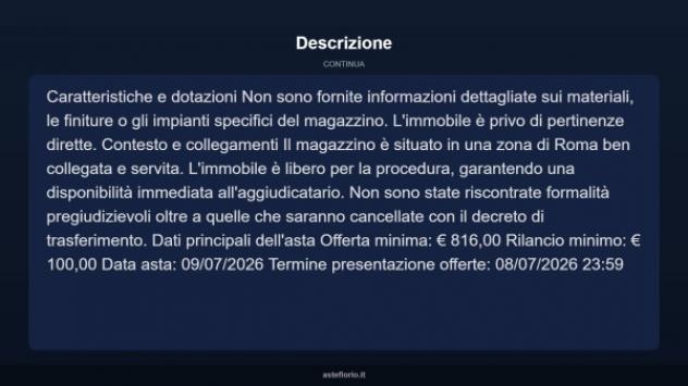 Immobile in asta di 21 m² in vendita a Roma - Foto 10