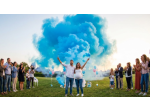 SMOKE BOMBS baby shower GENDER REVEAL