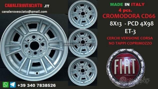 4 Cerchi cromodora CD66 CD80 CORSA 8x13 4x98 FIAT
