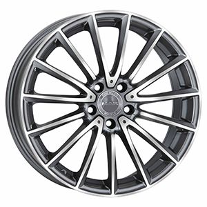 Cerchi in lega Mak Komet gun metal Black ring silver da 17 18 19 pollici