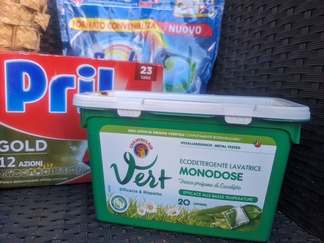 Cestino vimini con Pods lavatrice e Tabs lavastoviglie - Foto 2