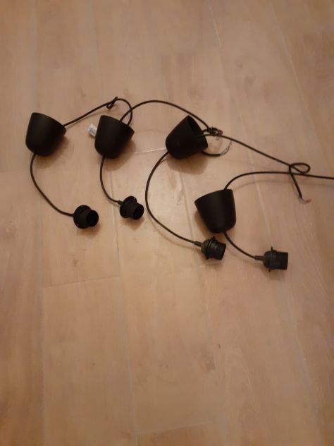 4 porta lampade neri essenzial - Foto 2