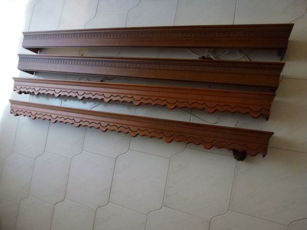Marca ARQUATI ORIGINALI: Reggi tende, interamente in noce massello,perfettissime - Foto 5